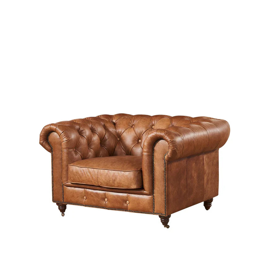 Sofá en Cuero ¨CHESTERFIELD¨