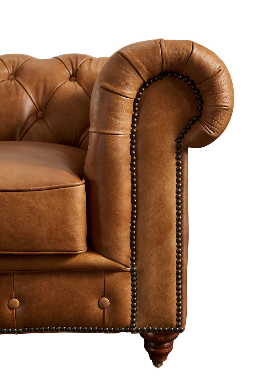 Sofá en Cuero ¨CHESTERFIELD¨