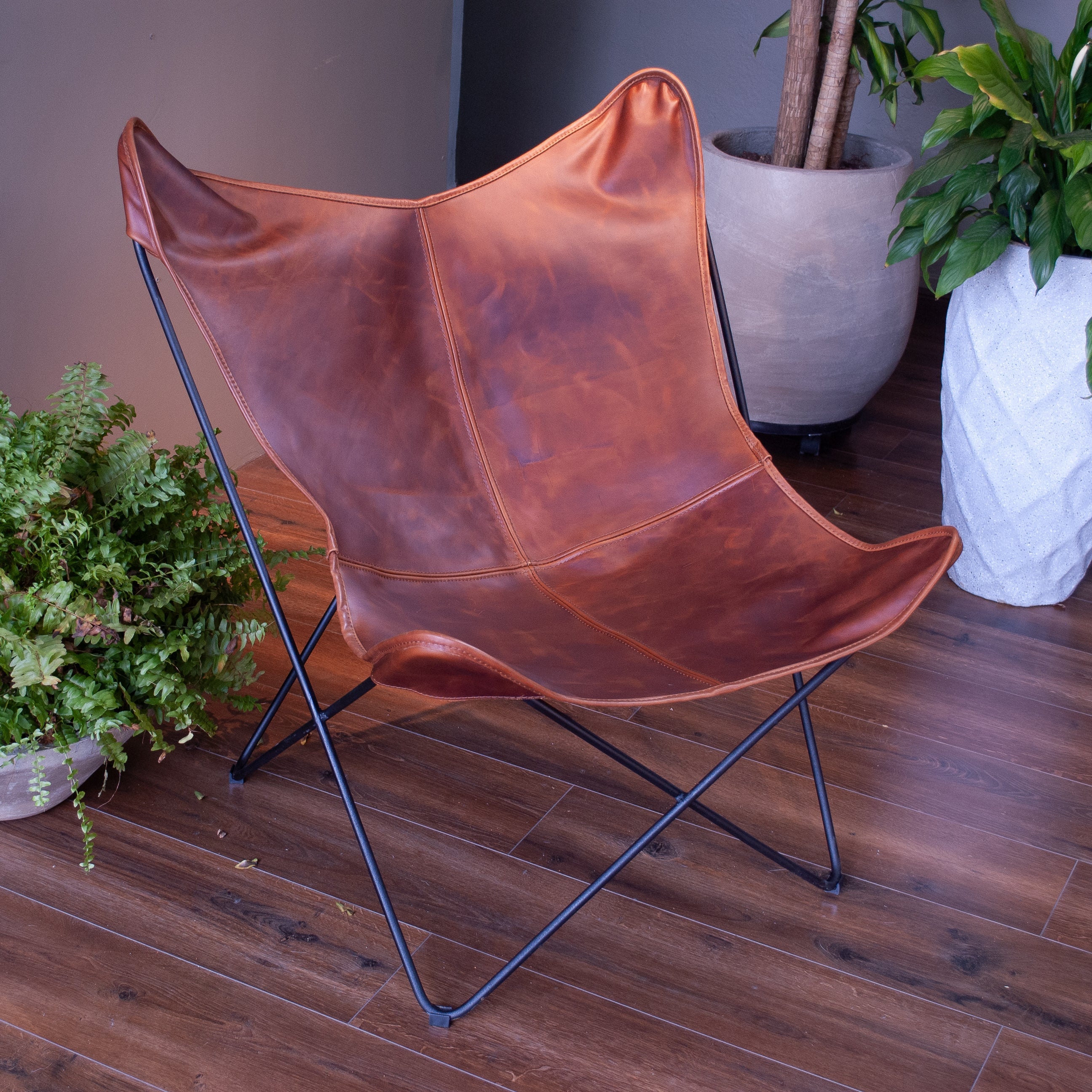 Silla Mariposa Cuero Genuino (BKF)