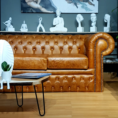 Sofá en Cuero ¨CHESTERFIELD¨
