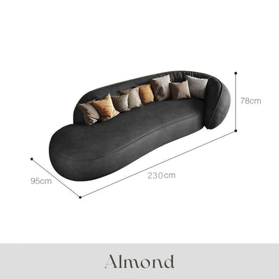 Sofá  en Cuero ¨ALMOND¨