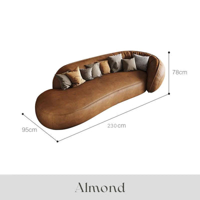 Sofá  en Cuero ¨ALMOND¨