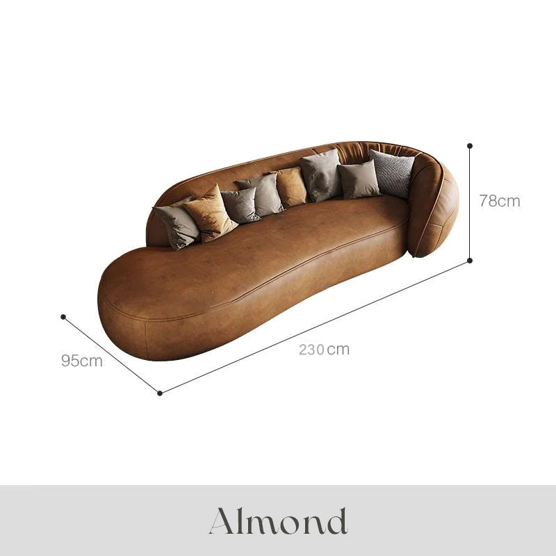 Sofá  en Cuero ¨ALMOND¨