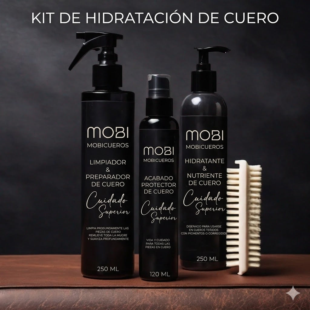 KIT DE LIMPIEZA, HIDRATACIÓN Y CUIDADO DEL CUERO