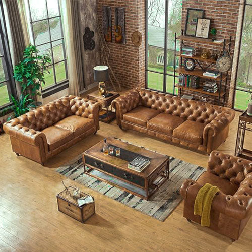 Sofá en Cuero ¨CHESTERFIELD¨