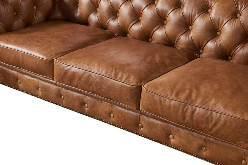 Sofá en Cuero ¨CHESTERFIELD¨