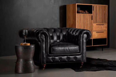 Sofá en Cuero ¨CHESTERFIELD¨