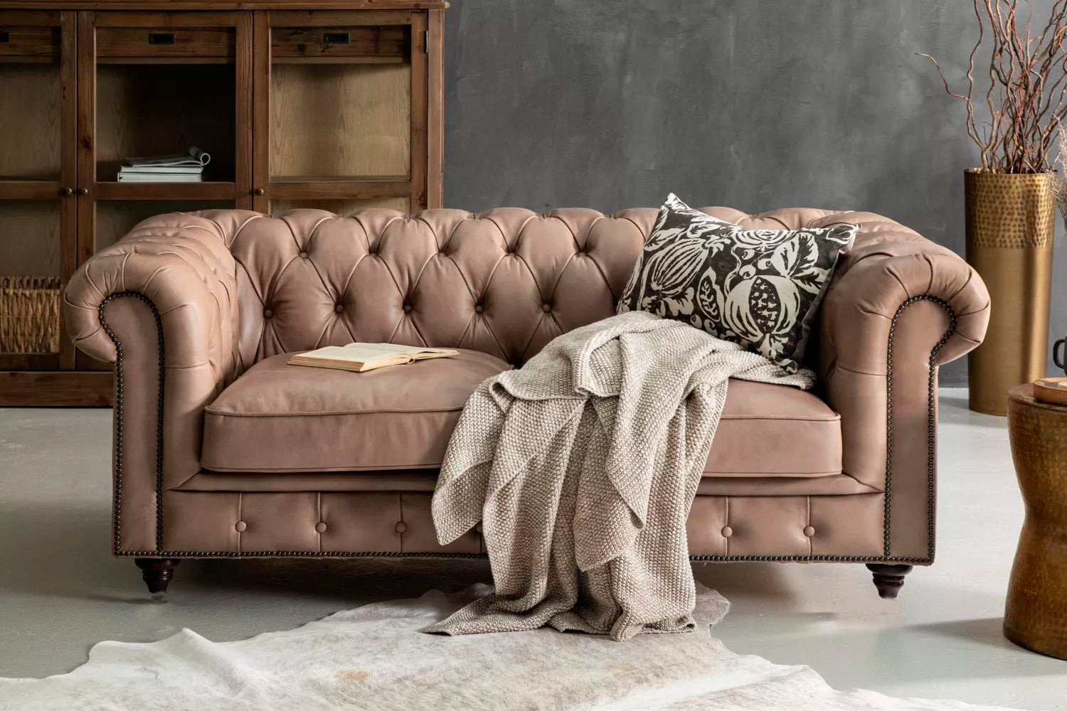 Sofá en Cuero ¨CHESTERFIELD¨