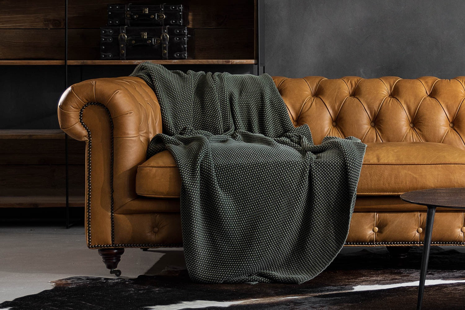 Sofá en Cuero ¨CHESTERFIELD¨