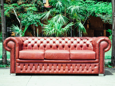 Sofá en Cuero ¨CHESTERFIELD EDICION AVIADOR¨