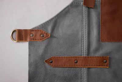 Delantal Profesional  en cuero ¨GRAY´