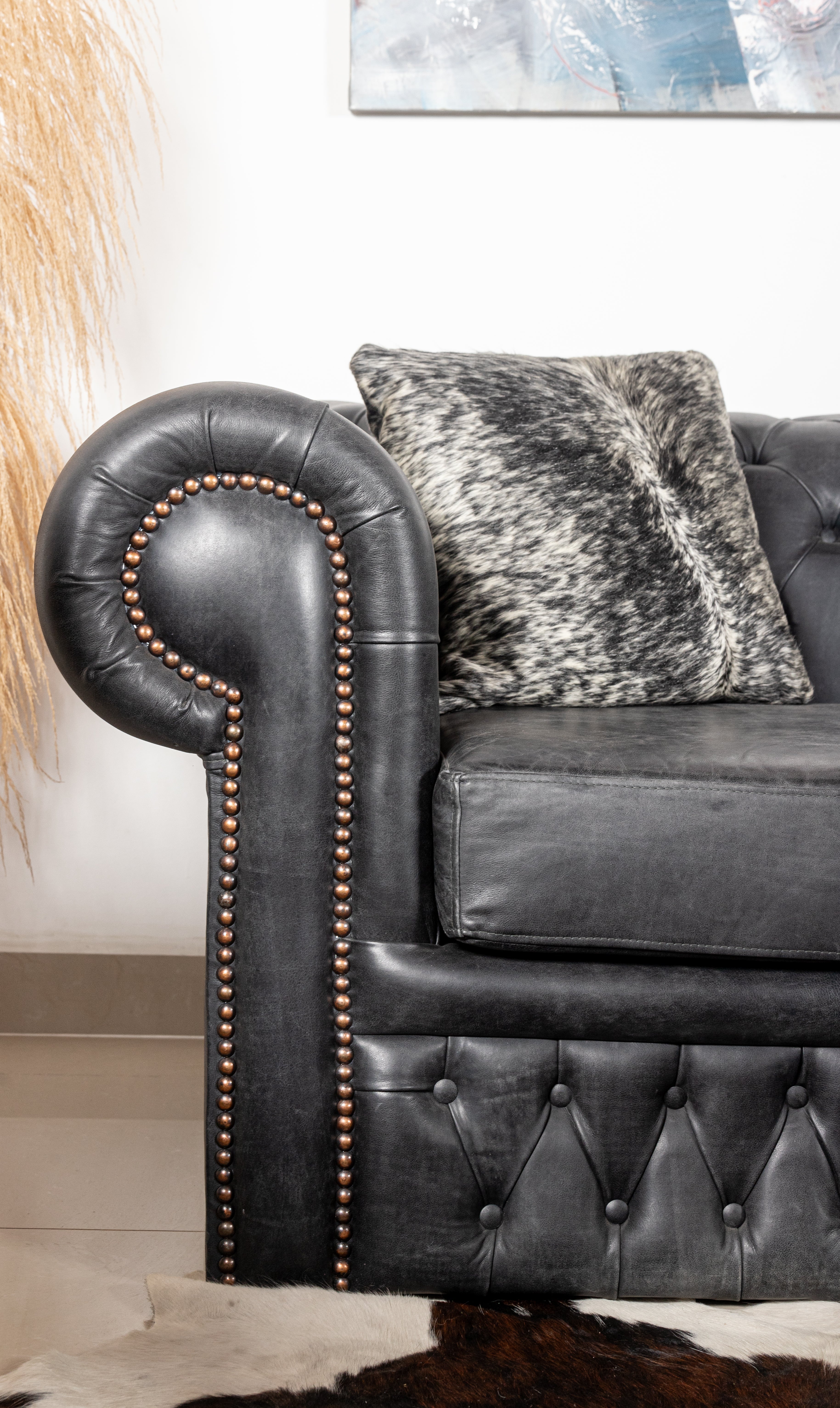 Sofá en Cuero ¨CHESTERFIELD¨