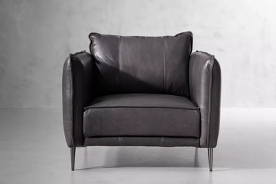 SET Aldano en Cuero ¨Sofá 3 Plazas + 2 Poltronas¨