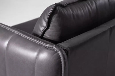 SET Aldano en Cuero ¨Sofá 3 Plazas + 2 Poltronas¨