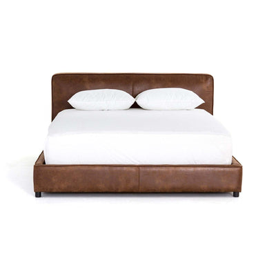 Cama en cuero "AURA"