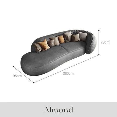 Sofá  en Cuero ¨ALMOND¨