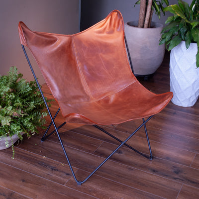 Silla Mariposa Cuero Genuino (BKF)