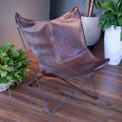 Silla Mariposa Cuero Genuino (BKF)