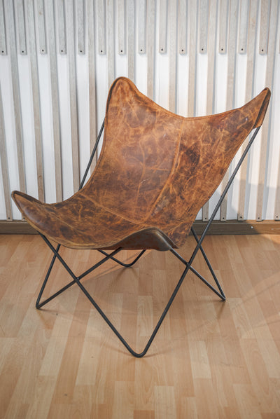 Silla Mariposa Cuero Genuino (LAVA)