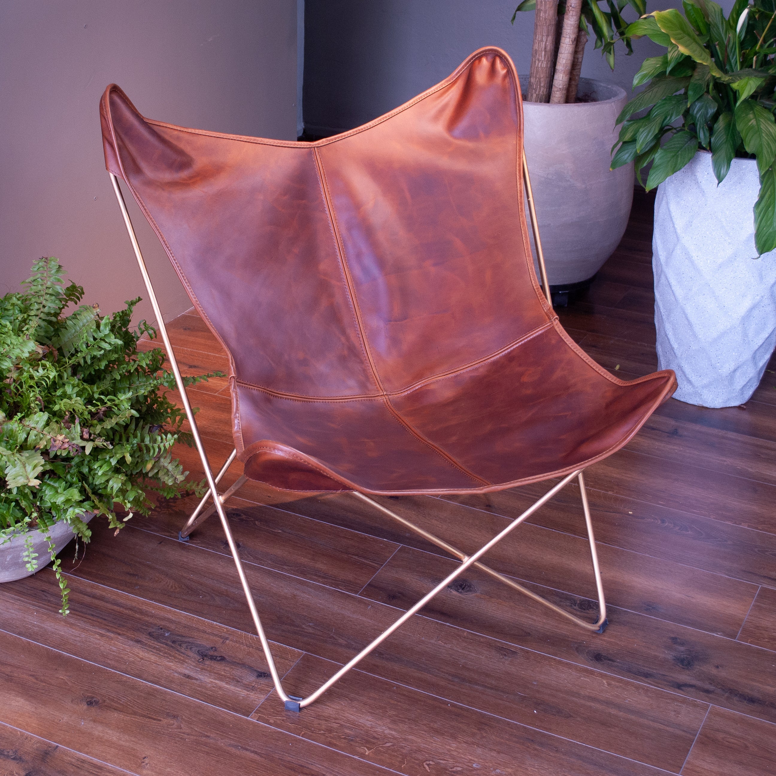 Silla Mariposa Cuero Genuino (BKF)