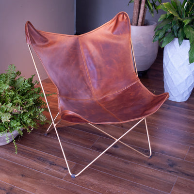 Silla Mariposa Cuero Genuino (BKF)