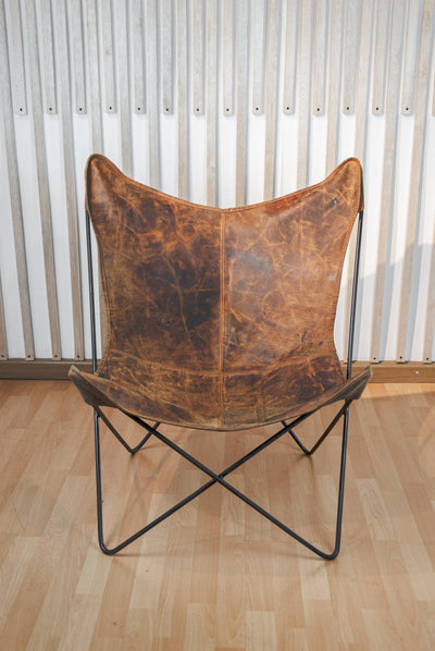 Silla Mariposa Cuero Genuino (LAVA)