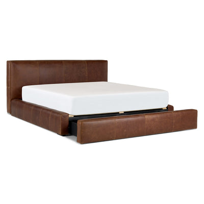 Cama en cuero "MILANO"