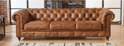 Sofá en Cuero ¨CHESTERFIELD¨